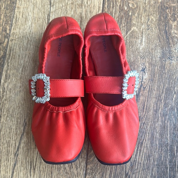 Free People red flats sz 8 - Picture 1 of 8